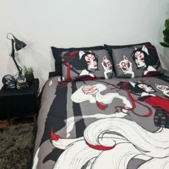 Coupon ✔️ HELLS BLANKETS Anime & Manga Kitsune Horrors | QUEEN QUILT SET 🛒 -Deals Goth Store 20210708 192721 ccd188fc e0ea 4644 9d33 12eb773f0083 700x700