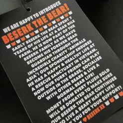 Outlet ⭐ BESERK CLOTHING Gothic Homewares Beserk The Bear | CHARITY PLUSH 👍 -Deals Goth Store Beserk the bear plush 01 700x700