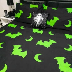 Budget 💯 HELLS BLANKETS Bats Creature Of The Night [Toxic] | SUPER KING QUILT SET** ⌛ -Deals Goth Store Hells Blankets Creatureofthenight 03 85c9364d 7e81 4aab b3ae 476731889a47 700x700