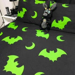 Budget 💯 HELLS BLANKETS Bats Creature Of The Night [Toxic] | SUPER KING QUILT SET** ⌛ -Deals Goth Store Hells Blankets Creatureofthenight 15 fcf47826 d817 41aa 8ed4 b71b1f2a01c9 700x700