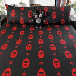 Promo 🧨 HELLS BLANKETS Gothic Homewares Horror Nightmare | QUEEN QUILT SET 😀