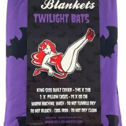 Outlet ❤️ HELLS BLANKETS Twilight Bats | KING QUILT SET* 🥰 -Deals Goth Store Hells Blankets Twilight Bats 04 ba6b4a93 92b4 4b2e 8fd8 aef9ed48f212 700x700