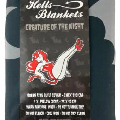 Deals 🧨 HELLS BLANKETS Bats Creature Of The Night | QUEEN QUILT SET ⭐ -Deals Goth Store Hells Blankets creature of the night queen 700x700