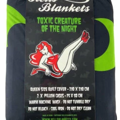 Budget 😀 HELLS BLANKETS Bats Creature Of The Night [Toxic] | QUEEN QUILT SET* 🔔 -Deals Goth Store Hells Blankets Toxic Creature Queen 3e31819d 5668 4c1f be96 5284434f6185 700x700