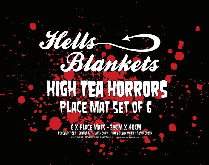 Promo ✨ HELLS BLANKETS Gothic Homewares High Tea Horrors | PLACEMAT SET 🤩 6 Promo ✨ HELLS BLANKETS Gothic Homewares High Tea Horrors | PLACEMAT SET 🤩 - Image 6