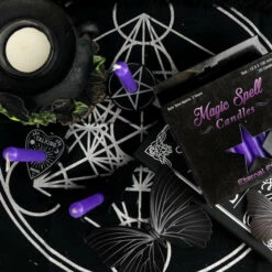 Wholesale 👍 MAGIC SPELL CANDLES Gothic Homewares Eternal Flame [Purple] | SPELL CANDLE 💯 -Deals Goth Store IMG 0793 2 700x700