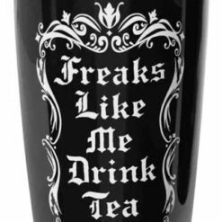 New ✔️ ALCHEMY GOTHIC Gothic Homewares Freaks Like Me | DOUBLE WALLED MUG 👍
