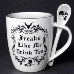 Coupon 👍 ALCHEMY GOTHIC Bats Freaks Like Me Drink Tea | MUG AND SPOON SET ✔️ -Deals Goth Store alchemy gothic freaks like me drink tea mug and spoon set 1 5b2c0e92 461c 41b4 9f3e beec4f97461a 700x700
