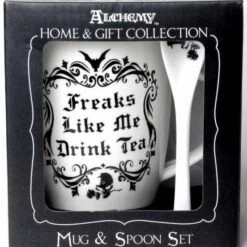 Coupon 👍 ALCHEMY GOTHIC Bats Freaks Like Me Drink Tea | MUG AND SPOON SET ✔️ -Deals Goth Store alchemy gothic freaks like me drink tea mug and spoon set 3 1f05c1f1 cb5c 4ccd 997c 8f3a456ba3f9 700x700