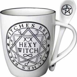 Cheapest 😉 ALCHEMY GOTHIC Gothic Homewares Hexy Witch | MUG AND SPOON SET* ⭐ -Deals Goth Store alchemy gothic hexy witch mug and spoon set 1 1 30d191d0 438f 4754 9761 eeb24e0e8f8f 700x700
