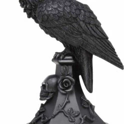 Best Sale 😉 ALCHEMY GOTHIC Gothic Homewares Poes Raven | CANDLESTICK 🌟