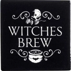 Coupon 🧨 ALCHEMY GOTHIC Gothic Homewares Witches Brew | CERAMIC COASTER ✔️