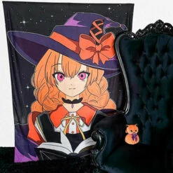 Discount 🛒 BESERK CRYPT Anime & Manga Academia Witch [Purple] | TAPESTRY BLANKET ⌛ -Deals Goth Store beserk crypt academia witch orange printed tapestry 01 ccabe590 02a9 4326 9af0 83ebb02189ae 700x700