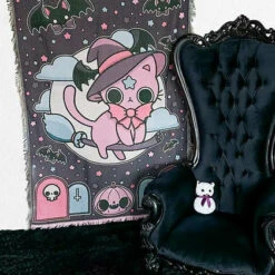 Flash Sale 🔥 BESERK CRYPT Cats Nekomancer [Purple/Blue] | WOVEN TAPESTRY BLANKET 👍 -Deals Goth Store beserk crypt nekomancer tapestry 01 3fdf6ed6 4bad 4e48 b553 9c60b0450176 700x700