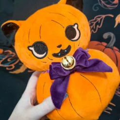 Budget 🛒 BESERK CLOTHING Cats Jack-O-Kitty | PUMPKIN PLUSH 😀 -Deals Goth Store beserk jack o kitty pumpkin plush 02 700x700