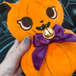 Budget 🛒 BESERK CLOTHING Cats Jack-O-Kitty | PUMPKIN PLUSH 😀 -Deals Goth Store beserk jack o kitty pumpkin plush 04 700x700