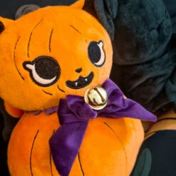 Budget 🛒 BESERK CLOTHING Cats Jack-O-Kitty | PUMPKIN PLUSH 😀 -Deals Goth Store beserk jack o kitty pumpkin plush 05 700x700
