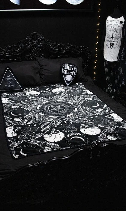 Flash Sale π BLACKCRAFT Gothic Homewares Baroque | THROW BLANKET π 1 Flash Sale π BLACKCRAFT Gothic Homewares Baroque | THROW BLANKET π
