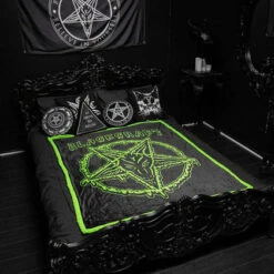 Flash Sale 💯 BLACKCRAFT Gothic Homewares Slime Baphomet | SHERPA BLANKET ⭐ -Deals Goth Store blackcraft slime baphomet sherpa blanket 3 9e1b1fbd 43be 49f2 b436 a62ccdb874de 700x700