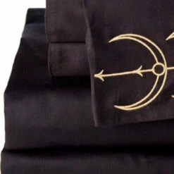 Deals 🎁 SIN IN LINEN Gothic Homewares Moon Phase | QUEEN SHEET SET 👏