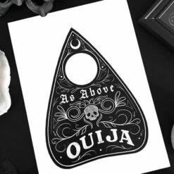 Cheap 🧨 GHOSTS OF OCTOBER Gothic Homewares As Above Gothic Planchette [A5] | PRINT 🌟