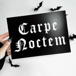Outlet 😀 GHOSTS OF OCTOBER Gothic Homewares Carpe Noctem Gothic [A5] | PRINT 👍