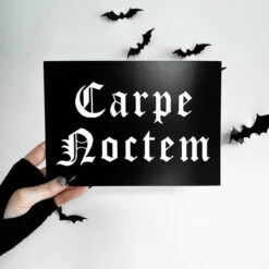 Outlet 😀 GHOSTS OF OCTOBER Gothic Homewares Carpe Noctem Gothic [A5] | PRINT 👍 -Deals Goth Store ghosts of october carpe noctem gothic 02 7785c463 e8ed 479c a7a4 aff1cedb7491 700x700