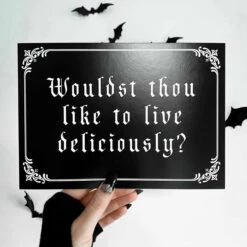 Coupon ❤️ GHOSTS OF OCTOBER Gothic Homewares Live Deliciously [A5] | PRINT 💯