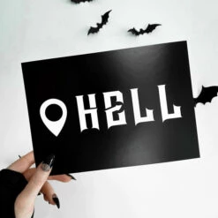 New 👏 GHOSTS OF OCTOBER Gothic Homewares Location: Hell [A5] | PRINT 💯