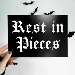 Brand new 👏 GHOSTS OF OCTOBER Gothic Homewares Rest In Pieces [A5] | PRINT ⌛ -Deals Goth Store ghosts of october rest in pieces a5 print 2 dbc9432c 68e6 4bd1 aec6 c31b885569fd 700x700