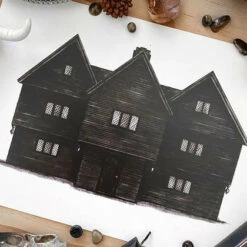 Top 10 🎉 GHOSTS OF OCTOBER Gothic Homewares Salem Witch House | PRINT 🎉
