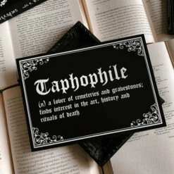 Outlet 🎉 GHOSTS OF OCTOBER Gothic Homewares Taphophile [A5] | PRINT 🤩 -Deals Goth Store ghosts of october taphophile a5 print 3 52b8c3e2 7e7f 4f21 a344 159b7d32fa88 700x700