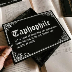 Outlet 🎉 GHOSTS OF OCTOBER Gothic Homewares Taphophile [A5] | PRINT 🤩 -Deals Goth Store ghosts of october taphophile a5 print 4 70439e79 0c9e 43c8 8b6b e35a07ed56d7 700x700