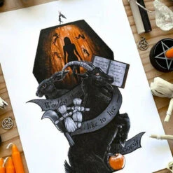 Hot Sale 🎉 GHOSTS OF OCTOBER Gothic Homewares The Goat [A4] | PRINT 🔥 -Deals Goth Store ghosts of october the goat a4 print 2 4386e0ad bcea 41af 9d7e 07df5d68d192 700x700