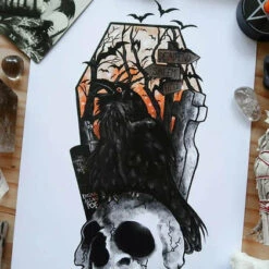 Top 10 💯 GHOSTS OF OCTOBER Edgar Allan Poe The Raven [A4] | PRINT ✔️ -Deals Goth Store ghosts of october the raven a4 print 2 2d934337 844c 44d7 9e86 3052385e9bab 700x700