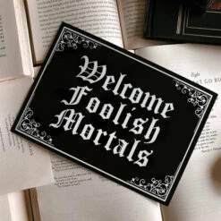 New 🎉 GHOSTS OF OCTOBER Gothic Homewares Welcome Foolish Mortals [A5] | PRINT 🔔 -Deals Goth Store ghosts of october welcome foolish mortals a5 print 3 6b5d2079 3a2b 4805 b2b3 362aac944291 700x700