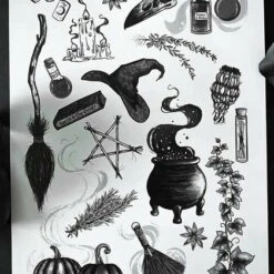 Buy 💯 GHOSTS OF OCTOBER Gothic Homewares Witches Kit [A5] | PRINT 🔥