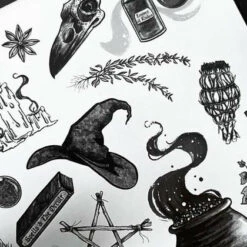 Buy 💯 GHOSTS OF OCTOBER Gothic Homewares Witches Kit [A5] | PRINT 🔥 -Deals Goth Store ghosts of october witches kit print 4 867119e5 d7a9 4080 8e1a 30e9f2631313 700x700