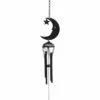 Outlet 🔔 GOTHIC GIFTS Gothic Homewares Black Crescent Moon | WINDCHIME 😀