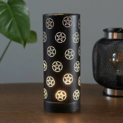 Best Pirce β€οΈ GOTHIC GIFTS Gothic Homewares Black Pentagram | AROMA TOUCH LAMP π―