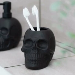 Cheapest 🔔 GOTHIC GIFTS Gothic Homewares Black Skull | TOOTHBRUSH HOLDER 😀 -Deals Goth Store gothic gifts black skull toothbrush holder 5 3dc74cfd db15 48cd a066 604a8b8e5068 700x700
