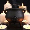 Best Sale 😀 GOTHIC GIFTS Gothic Homewares Pentagram [7cm] | CAST IRON CAULDRON 😀