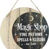 Hot Sale 😍 GOTHIC GIFTS Gothic Homewares Magic Shop | HANGING SIGN ❤️