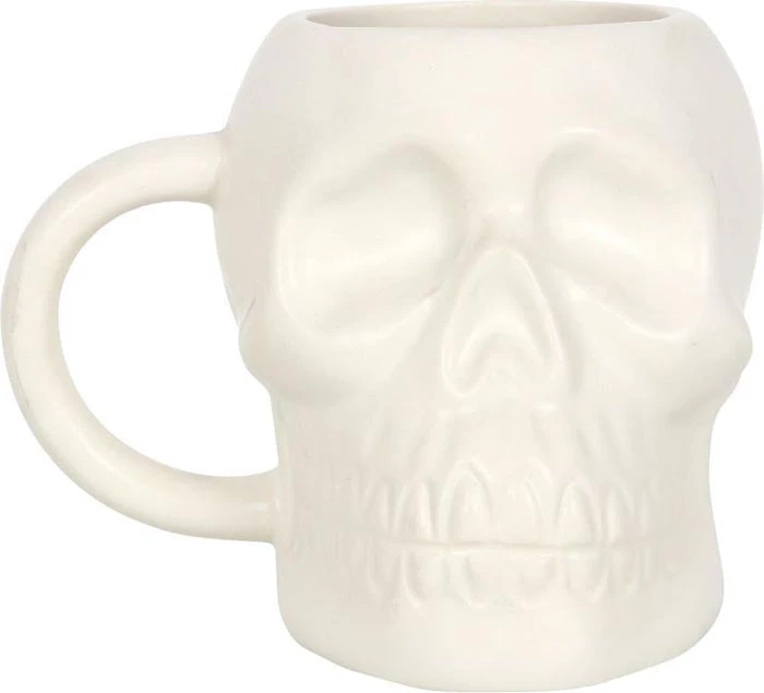 Deals ๐ GOTHIC GIFTS Gothic Homewares Matte White | SKULL MUG โค๏ธ 2 Deals ๐ GOTHIC GIFTS Gothic Homewares Matte White | SKULL MUG โค๏ธ - Image 2