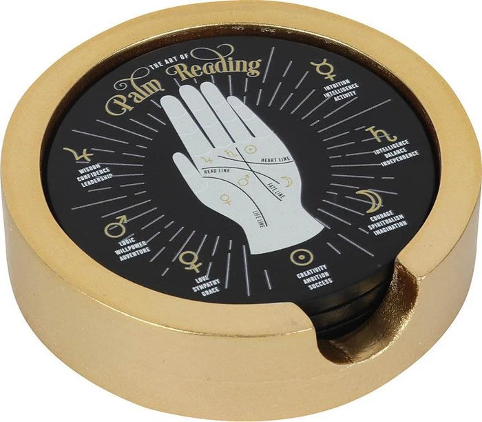 Best Sale ✔️ GOTHIC GIFTS Gothic Homewares Palm Reading | COASTER SET ✔️ 3 Best Sale ✔️ GOTHIC GIFTS Gothic Homewares Palm Reading | COASTER SET ✔️ - Image 3