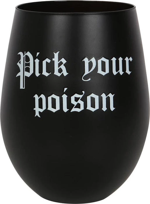 Discount โ๏ธ GOTHIC GIFTS Gothic Homewares Pick Your Poison | STEMLESS WINE GLASS ๐คฉ 3 Discount โ๏ธ GOTHIC GIFTS Gothic Homewares Pick Your Poison | STEMLESS WINE GLASS ๐คฉ - Image 3
