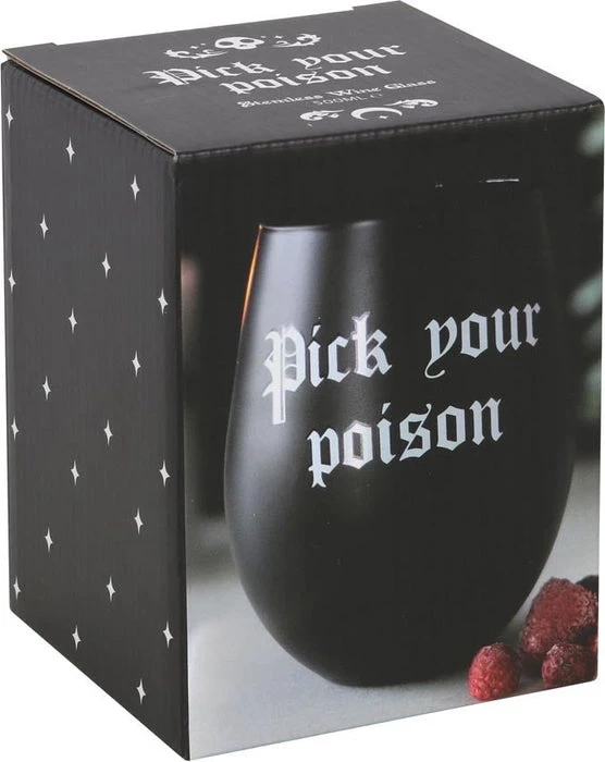 Discount โ๏ธ GOTHIC GIFTS Gothic Homewares Pick Your Poison | STEMLESS WINE GLASS ๐คฉ 2 Discount โ๏ธ GOTHIC GIFTS Gothic Homewares Pick Your Poison | STEMLESS WINE GLASS ๐คฉ - Image 2