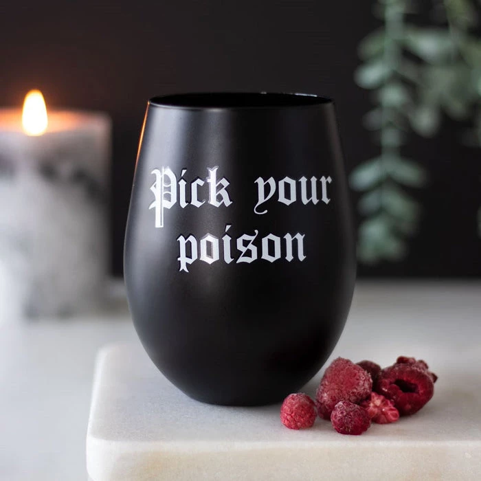 Discount โ๏ธ GOTHIC GIFTS Gothic Homewares Pick Your Poison | STEMLESS WINE GLASS ๐คฉ 5 Discount โ๏ธ GOTHIC GIFTS Gothic Homewares Pick Your Poison | STEMLESS WINE GLASS ๐คฉ - Image 5