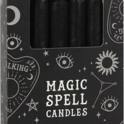 Wholesale 👏 MAGIC SPELL CANDLES Gothic Homewares Protection [Black] | SPELL CANDLES [PACK OF 12] 😍