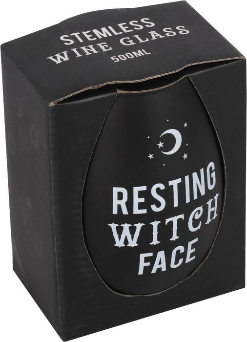 Buy ⭐ GOTHIC GIFTS Gothic Homewares Resting Witch Face | STEMLESS WINE GLASS 😉 2 Buy ⭐ GOTHIC GIFTS Gothic Homewares Resting Witch Face | STEMLESS WINE GLASS 😉 - Image 2